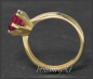 Preview: Ring mit 1,72ct Rubin, 585 Gelbgold Solitärring